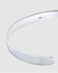 Kuzzoi - ICONIC EXCLUSIVE - Bracelet Basic Bangle Matt 925 Silver