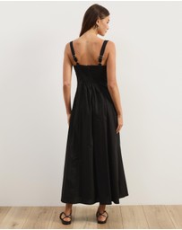 Atmos&Here - Pippa Sleeveless Linen Blend Midi Dress