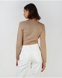 Lydan The Label - Tear Drop Neckline Knit