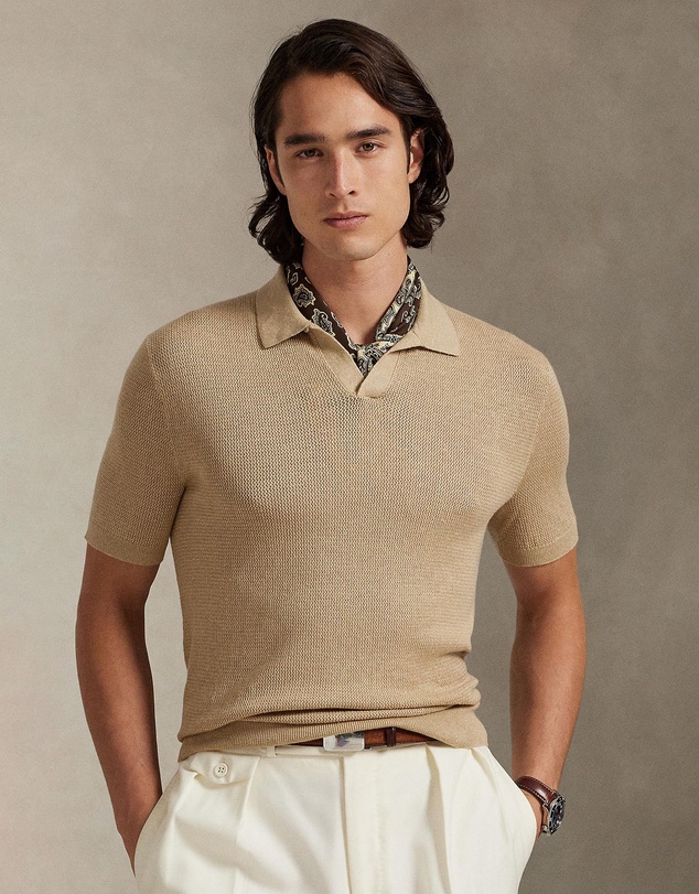Polo Ralph Lauren - Textured Stretch Linen-Blend Sweater - ICONIC EXCLUSIVE