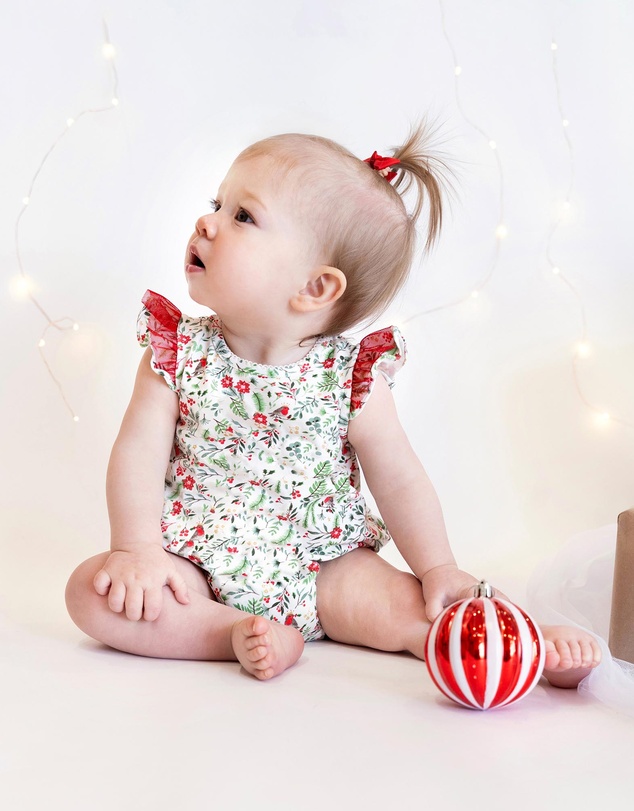Bebe by Minihaha - Christmas Festive Forest Print Bodysuit - Babies