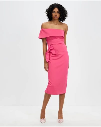 Romance by Honey and Beau - Serena Bow Midi Dress