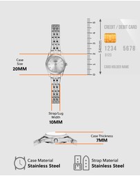 Fossil - Scarlette Silver Tone Analogue Watch