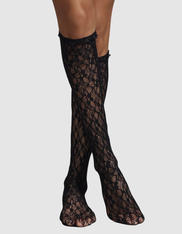 High Heel Jungle - Lace Knee Socks