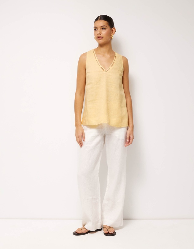 AERE - Noa Linen Top