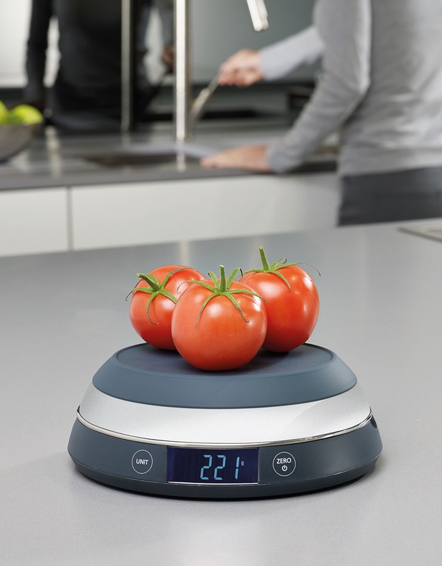 Joseph Joseph - SwitchScale™ 2-in-1 Switch Digital Scale with Reversible Lid (Grey)