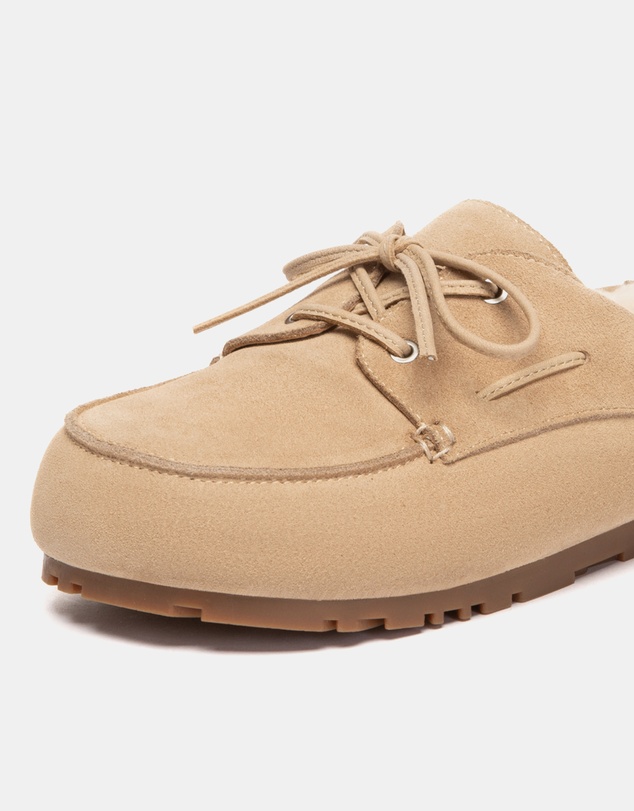 EVERAU - EverAU Ugg Churna Cow Suede Upper Loafer Oxfords Flats