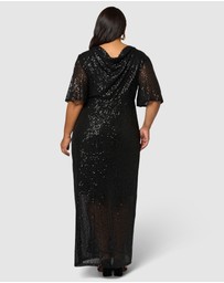 Pink Dusk by Curve Project - Lure Sequin Maxi Dress