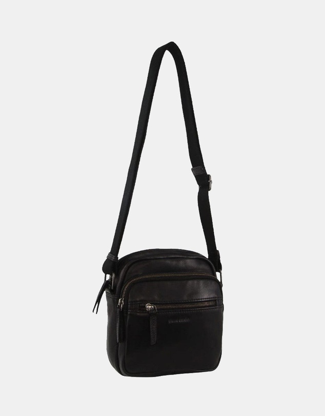 Pierre Cardin - Pierre Cardin Men's Italian Leather Crossbody Bag