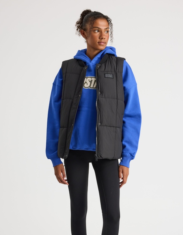 Upstate - Oversized Puffer Vest - Black