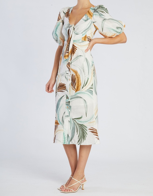 Amelius - La Isla Linen Cocktail Dress