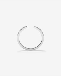 Michael Hill - 0.12 Carat TW Diamond Open Wedding Band in 14kt White Gold