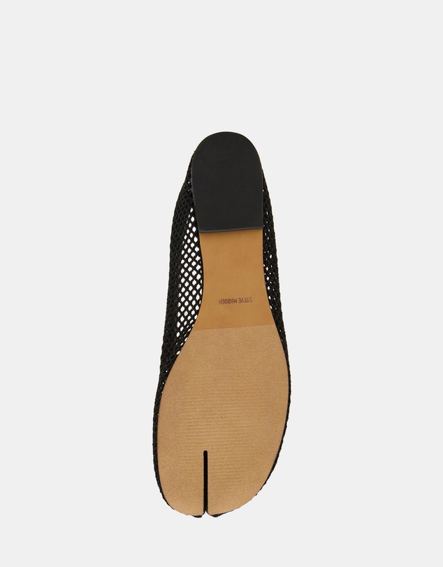 Steve Madden - Calico-Mesh Black Flats