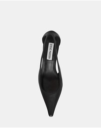 Steve Madden - Altra Black Leather Heels