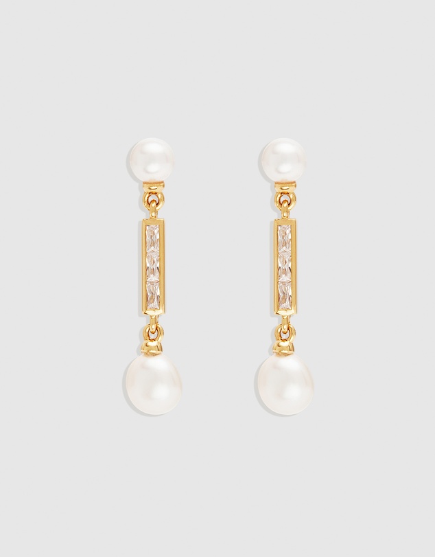 By Charlotte - Breathe Pearl Drop Earrings