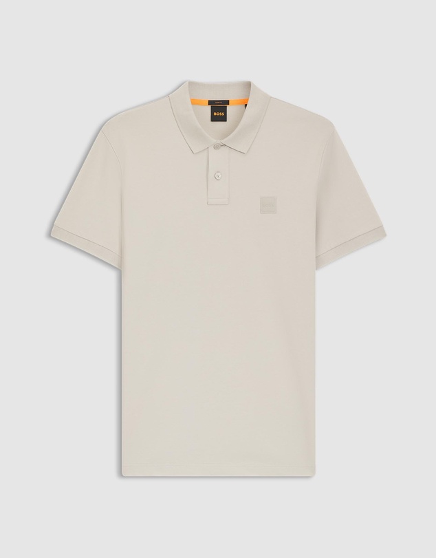 BOSS - Stretch-Cotton Slim-Fit Polo Shirt With Logo Patch