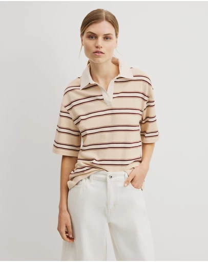 Country Road - Stripe Rugby Polo