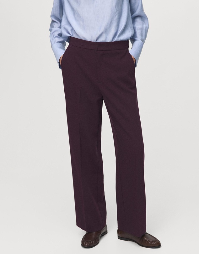 M.N.G - High-Waist Straight Trousers