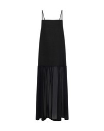 Oxford - Kristel Linen And Mesh Dress