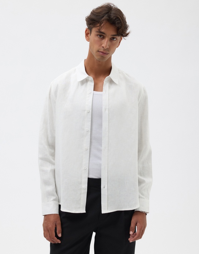 AERE - Euro Resort Linen LS Shirt