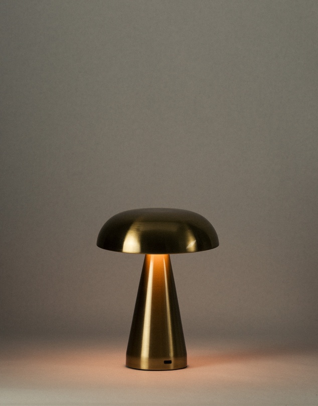 Dennis Did It - Portable Metal Touch Lamp Brassy Gold