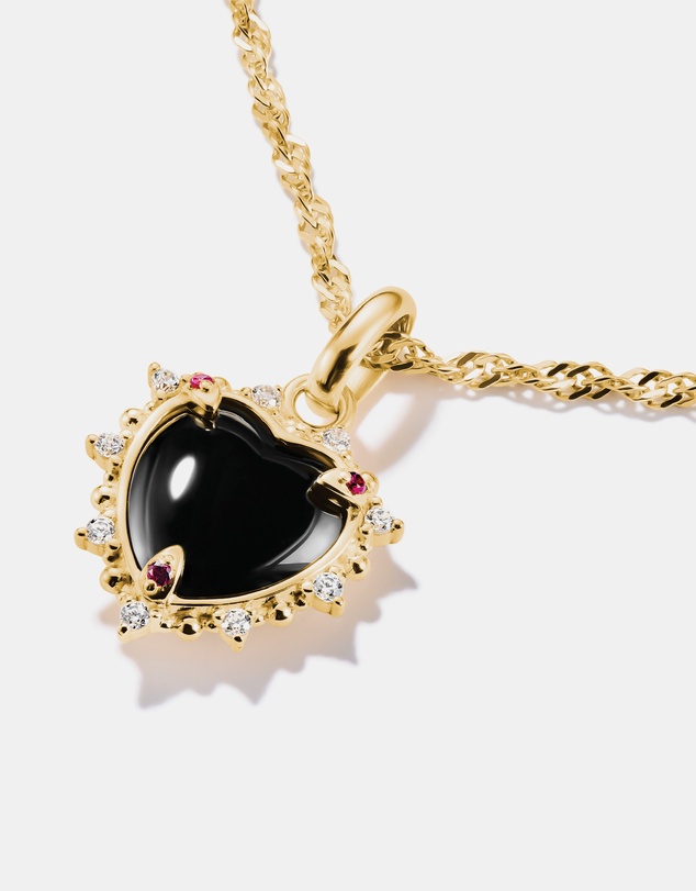 THOMAS SABO - THOMAS SABO Connect Charm black vintage heart Gold