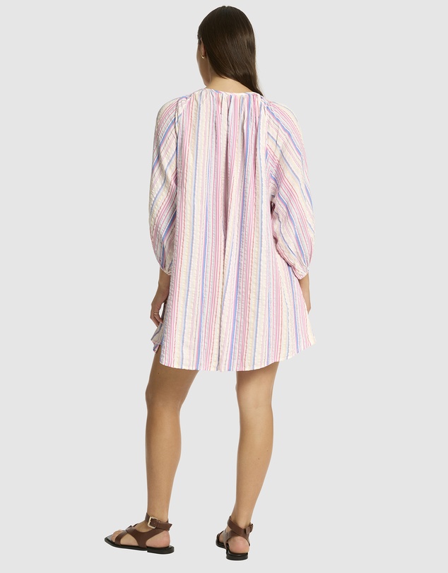 Sea Level Australia - Boho Stripe Boho Short Dress
