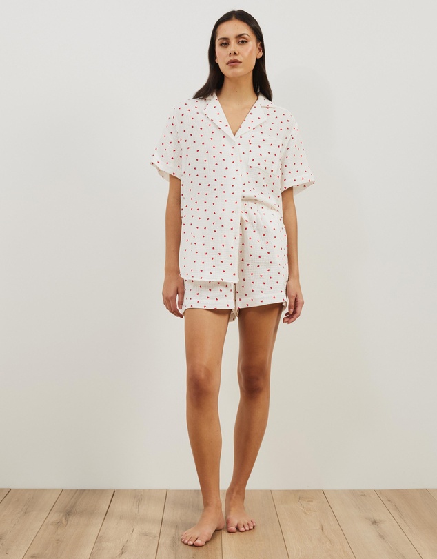 Atmos&Here - Cotton Hearts Short PJ Set