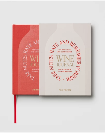 Printworks - Printworks Wine Tasting Journal-Beige Red