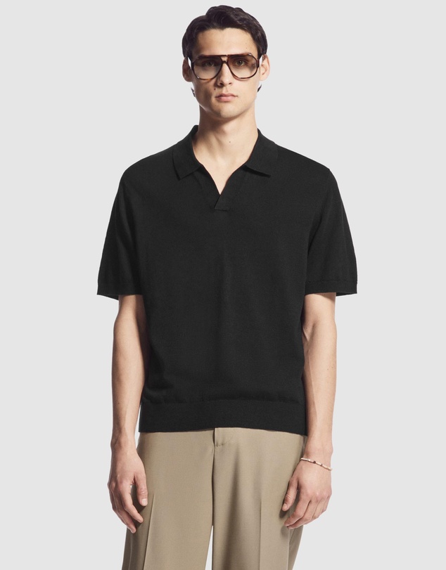 COS - Knitted Linen Polo Shirt