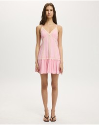 Cotton On - Satin Lace Mini Dress