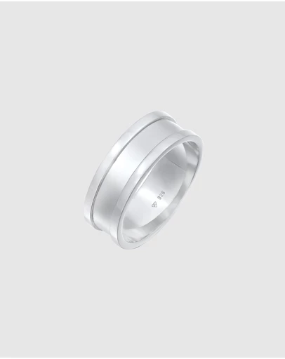 Kuzzoi - ICONIC EXCLUSIVE - Polished Band Ring in 925 Sterling Silver