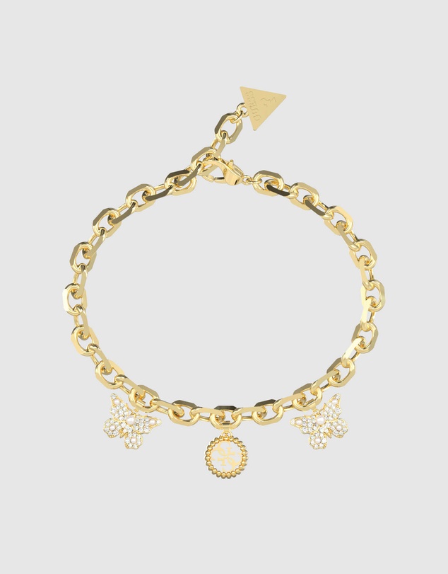 GUESS - Borboleta & 4G Charm Bracelet