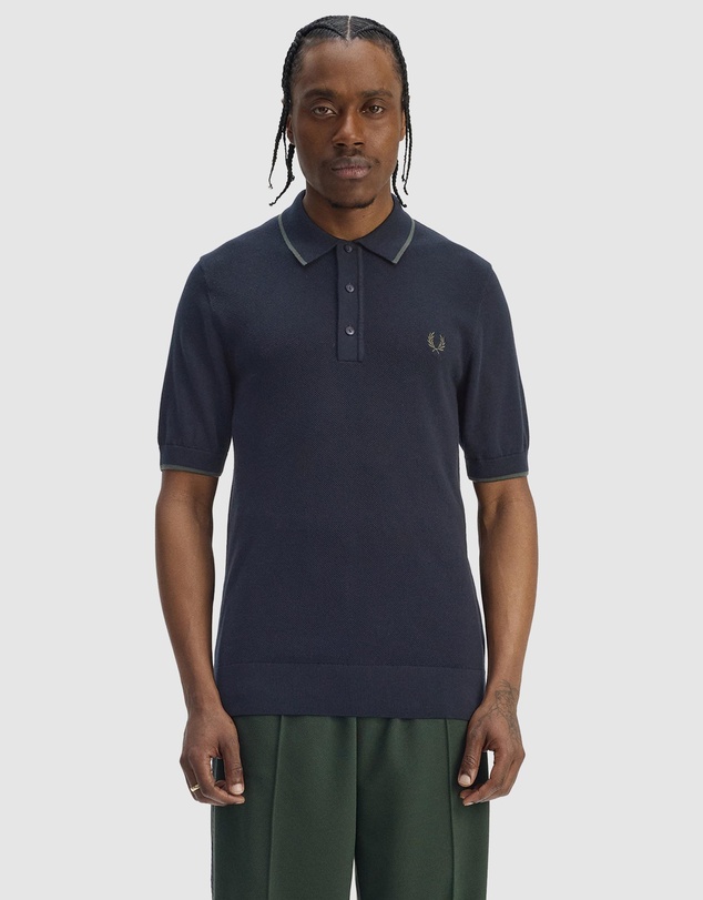 Fred Perry - Pique Stitch Knitted Shirt