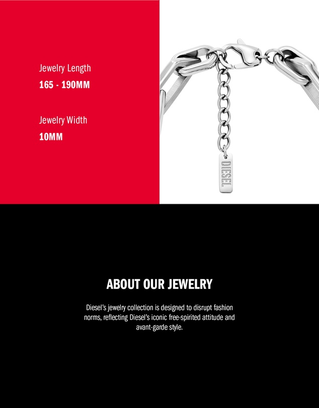 Diesel - Silver Tone Bracelet