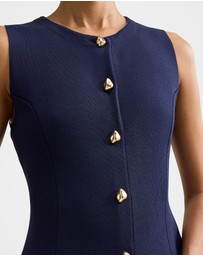 Forever New Petite - Lucienne Petite Fit and Flare Knitted Mini Dress
