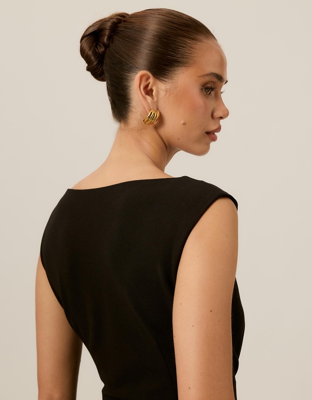 Tussah - Valentina Jersey Twist Detail Midi Dress