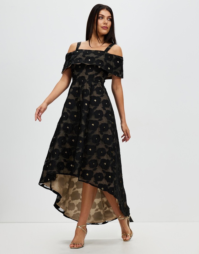Romance by Honey and Beau - Selena Off Shoulder Maxi Dress