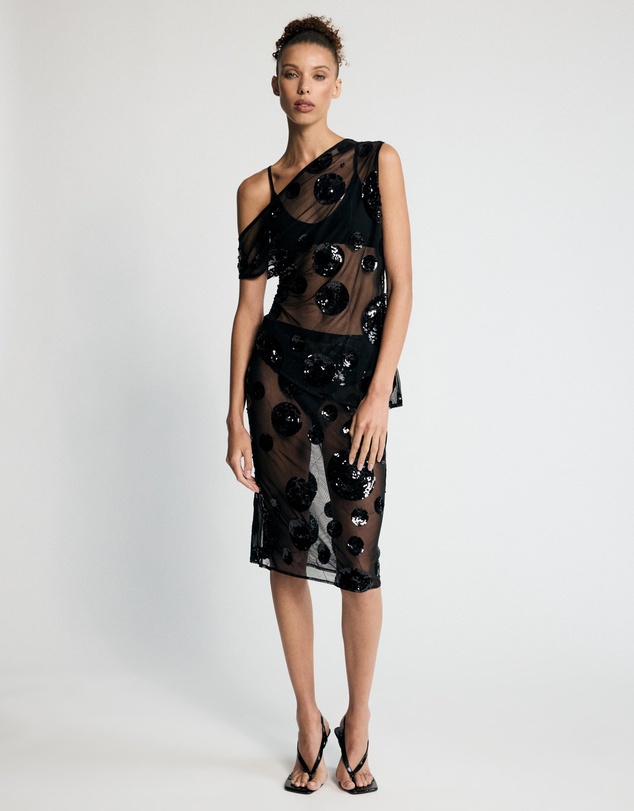 Lover - Alexis Asymmetric Sequin Top