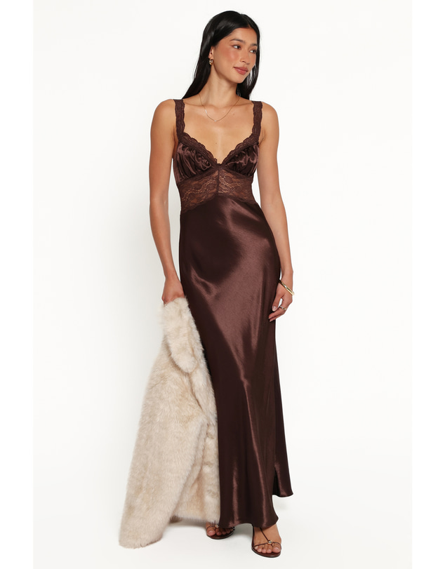 Petal & Pup - Nitara Maxi Dress - Brown