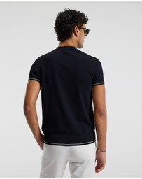 Calibre - Stripe Cuff Tech T-shirt Navy