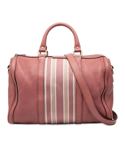 Pre-Loved by Azura Reborn - Pre-Loved Medium Calfskin Web Joy Boston Bag