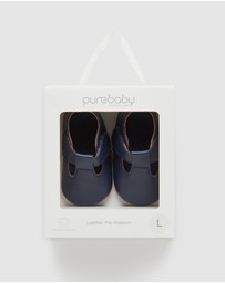 Purebaby - Leather T-Bar Prewalker Shoes - Babies