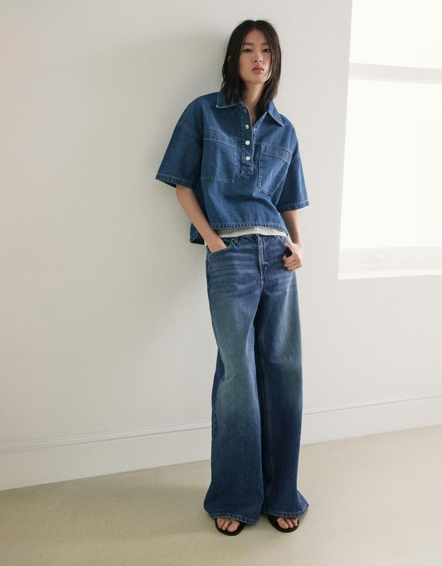 M.N.G - Wide Leg Mid-Rise Jeans