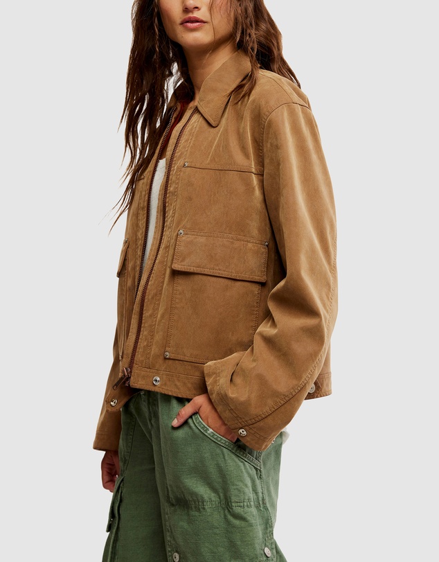 Free People - Blair Vegan Suede Jacket