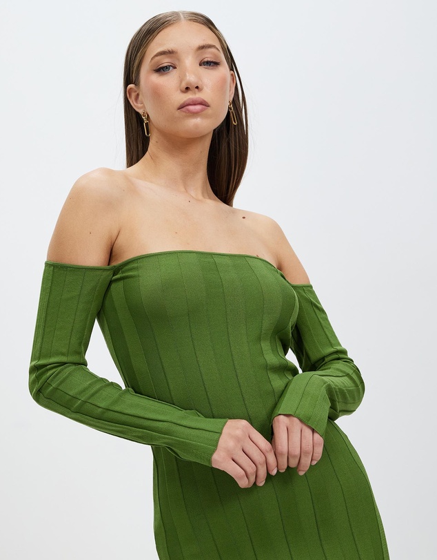Third Form - Liaison Knit Off Shoulder Mini Dress