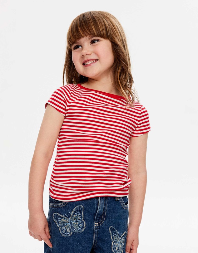 Cotton On Kids - Fitted Short Sleeve Essential Boat Neck Tee