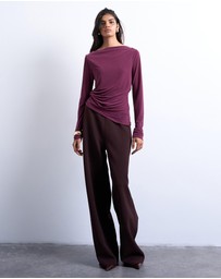 TOPSHOP - Cupro LS Hitch Side Detail Top