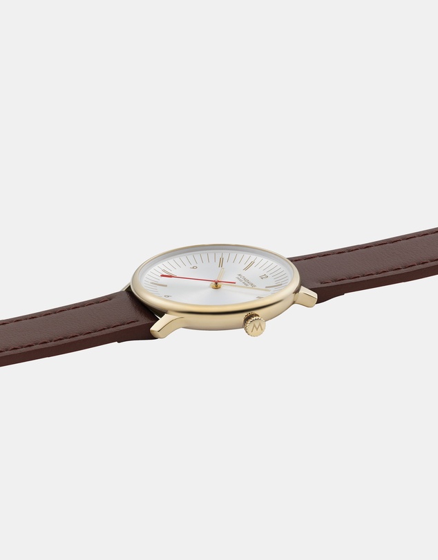 Mondaine - Mondaine Doppio Brown Leather 33mm Watch