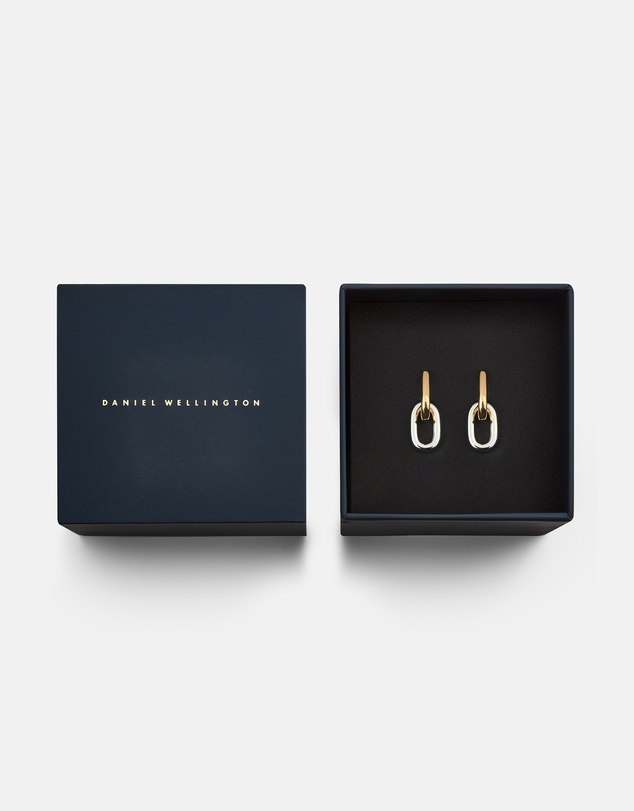Daniel Wellington - Contrast Link Earrings Two Tone